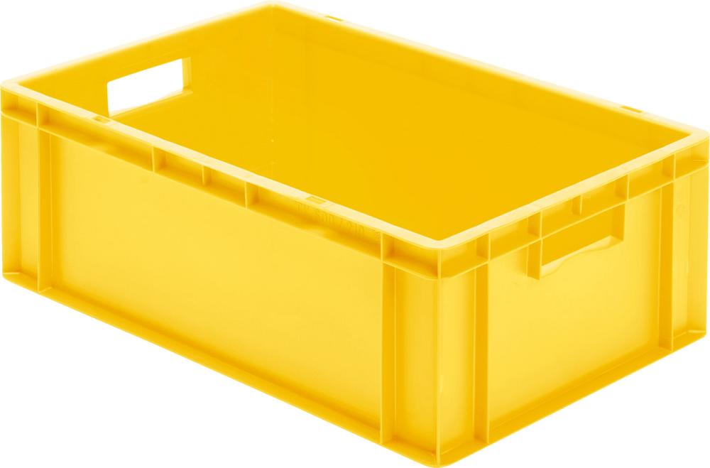 Bac de transport à empiler 600x400x210 mm jaune