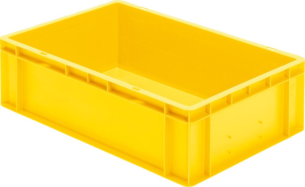 Bac de transport à empiler 600x400x175 mm jaune