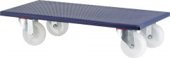 Roulettes de transport 600x300mm600kg roue plas.100 mm