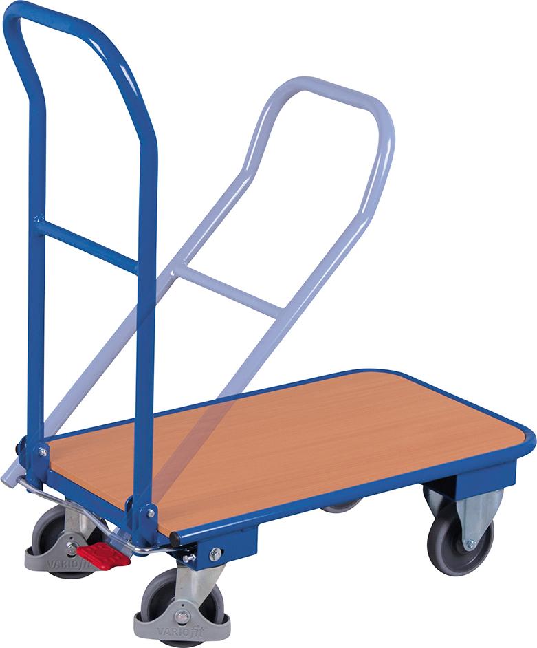 Chariot à dossier rabattable 150 kg 720x450 mm EasySTOP