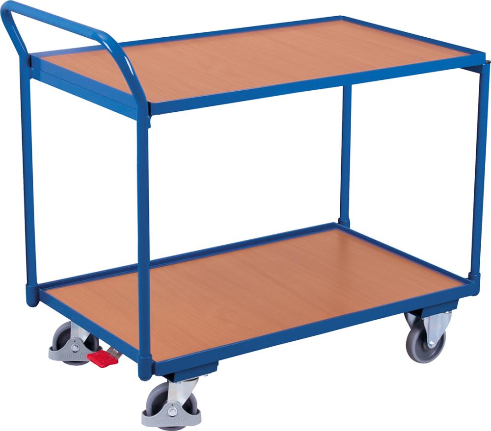 Chariot à plateaux 250 kg 1000x600 mm 2 tablettes
