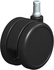 Roulette de compensation avec vis de réglage, avec platine à visser et roue polyamide