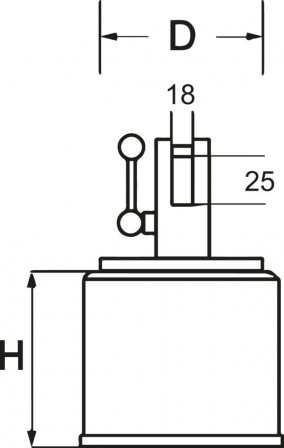 Aimant avec filetage d'éjection 44mm 