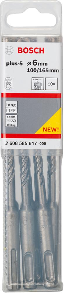 Foret SDSplus plus-5 Paqu et de10 6,0x100x165mm