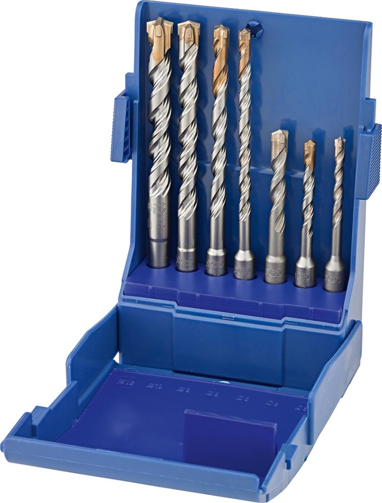 Foret SDS-plus 4 bords de coupe 7 pcs.