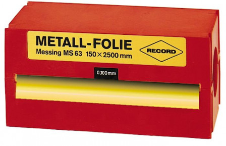Feuille clinquant laiton 150x2500x0,100mm