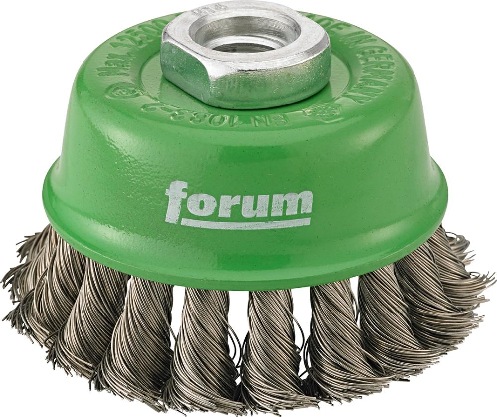 Brosse à boisseau M14 aci er inoxydable 65x0,35mm tressée