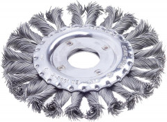 Brosse circulaire fil aci er 115mm torsadée 