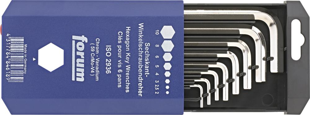 Jeu de clés mâles coudées DIN911 2-10mm 8 pièces B oîte