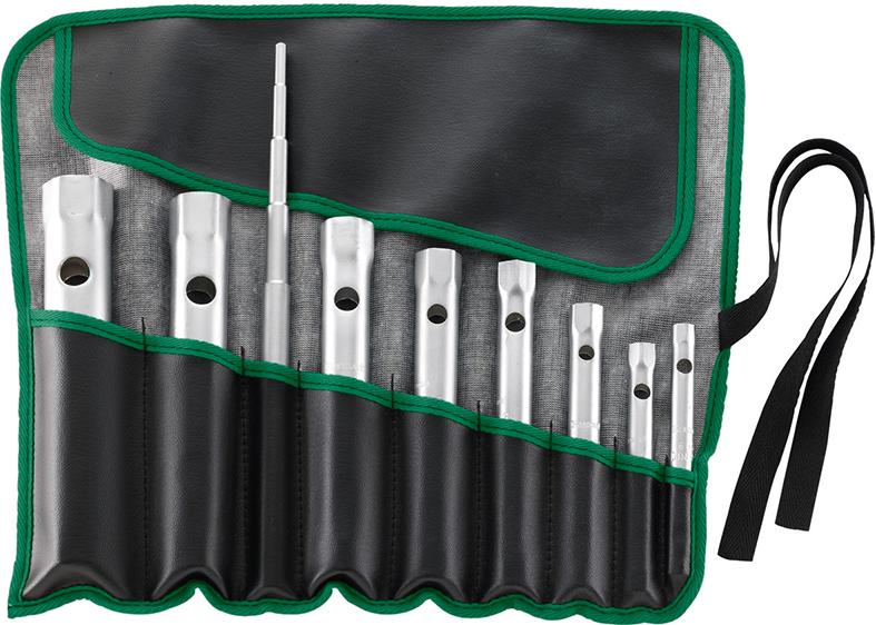 Jeu de clés à pipe 9pcs. trousse en nylon 