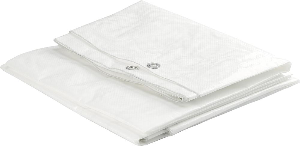 Bâche tramée PE 160g/m2, 4x5m translucide