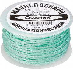 Cordeau de maçon Polyéthy lène 1,7mm, 50 m vert 