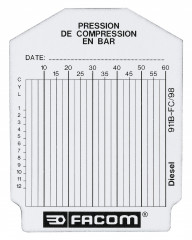 Sachet de 100 fiches de contrôle - Diesel