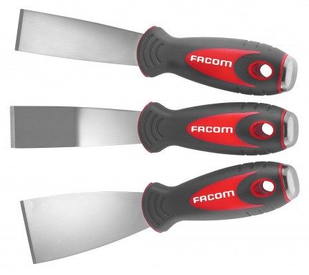 Jeu de 3 grattoirs Inox
