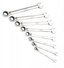 jeu de 8 cles mixtes a cliquet 8 a 19 mm