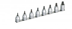 rack de 8 douilles tournevis 1/2 torx courte