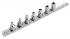 rack de 7 douilles 3/8 torx