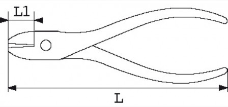 pince coupante diagonale rase bec pointu effile