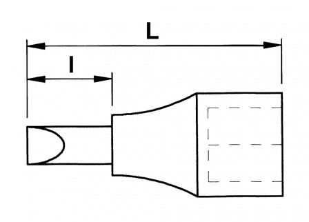 douille tournevis 1/2 ribe l55-rb12