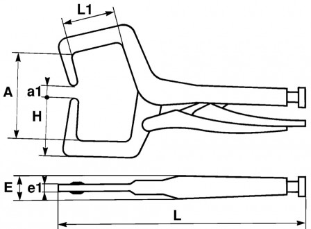 pince etau pour soudure 280 mm