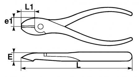 pince coupante diagonale electricien 1.000 v 160 mm