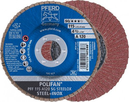 Disque à lamelles A120SG droit 115mm G120 