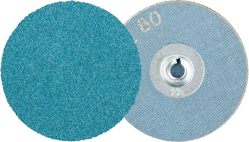 Feuille abrasive COMBIDISC corindon zirconium 50mm G80 