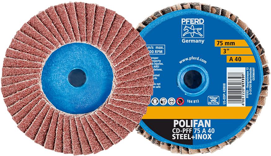 Mini-Polifan COMBIDISC 75 mm K 40 corindon 