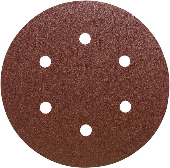 Disque auto-agrippant bois 150mm K180 6 trous 