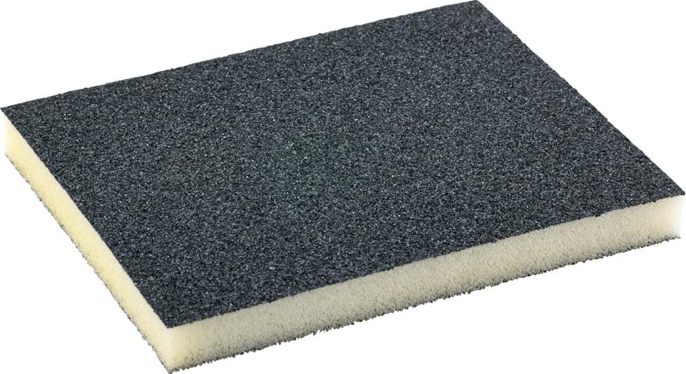 Éponge abrasive 2 faces 125x98x13mm P180 