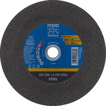 Meule à tronçonner droite A46PPS 230x1,9mm 