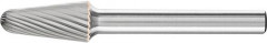 Fraise sur tige carbure forme conique bout arrondi 1020 3 6mm 10x20mm 