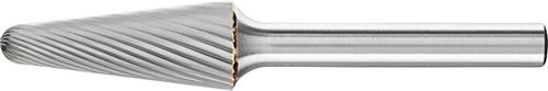 Fraise sur tige carbure forme conique bout arrondi 1230 3 6mm 12x30mm 