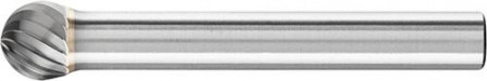 Fraise sur tige carbure forme sphérique 0807 3 6mm 8x7mm 