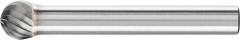 Fraise sur tige carbure forme sphérique 0807 3 6mm 8x7mm 