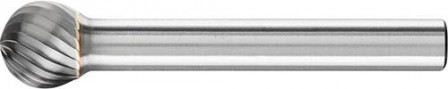 Fraise sur tige carbure forme sphérique 1009 3 6mm 10x9mm 