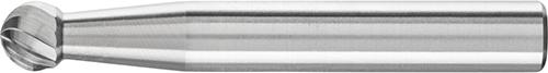 Fraise sur tige carbure forme sphérique 0605 3 6mm 6x5,4mm 