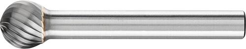 Fraise sur tige carbure forme sphérique 1009 3 6mm 10x9mm 