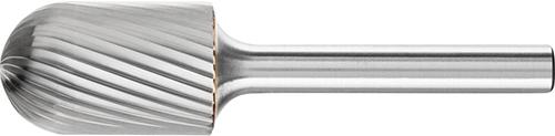 Fraise sur tige carbure forme cyl. bout arrondi 1625 3 6mm 16x25mm 