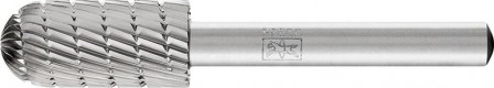 Fraise sur tige HSS forme cyl. bout arrondi C 1225 3 6mm 12x25mm 