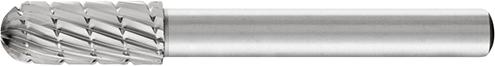 Fraise sur tige HSS forme cyl. bout arrondi C 0820 3 6mm 8x20mm 