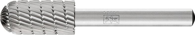 Fraise sur tige HSS forme cyl. bout arrondi C 1225 3 6mm 12x25mm 