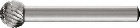 Fraise sur tige HSS forme sphérique F 1009 3 6mm 10x9mm 