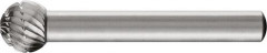 Fraise sur tige HSS forme sphérique F 1009 3 6mm 10x9mm 