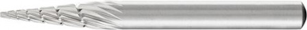 Fraise sur tige HSS forme conique bout pointu G 0618 3 6mm 6x18mm 