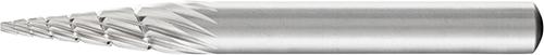 Fraise sur tige HSS forme conique bout pointu G 0618 3 6mm 6x18mm 