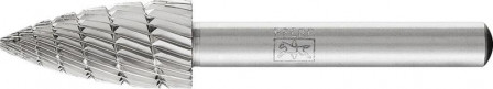 Fraise sur tige HSS forme ogive bout pointu K 1225 3 6mm 12x25mm 
