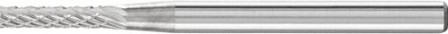 Mini-fraise sur tige carbure cylindrique 0210 4 3mm 2x10mm 