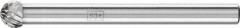 Mini-fraise sur tige carbure forme sphérique 0403 4 3mm 4x3mm 