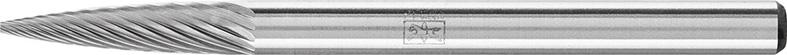 Mini-fraise sur tige carbure forme ogive bout pointu 0313 5 3mm 3x13mm 